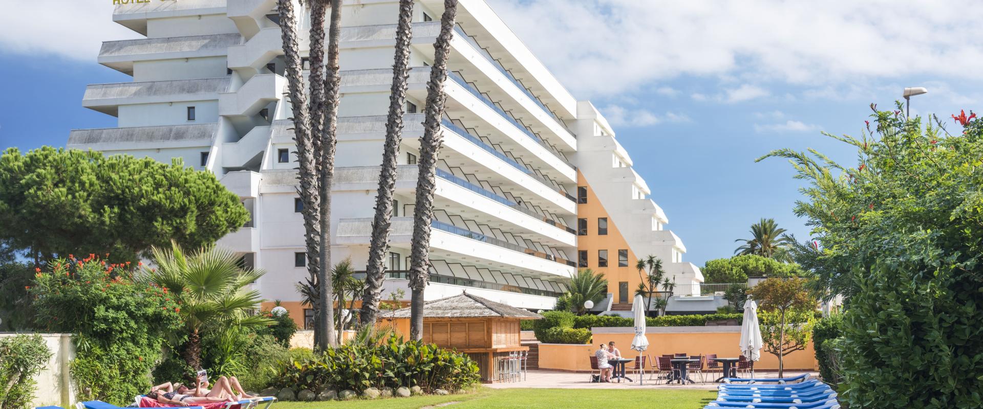A hotel on the beach